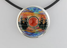 Load image into Gallery viewer, Northwoods Sunset pin/pendant
