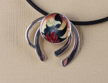 Load image into Gallery viewer, Abstract Floral Pendant
